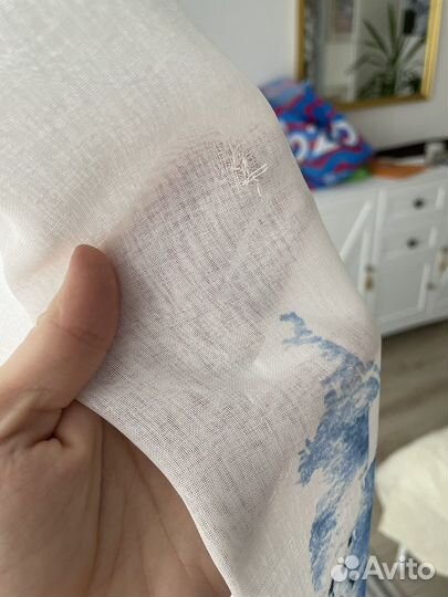 Штора тюль «лен» готовая