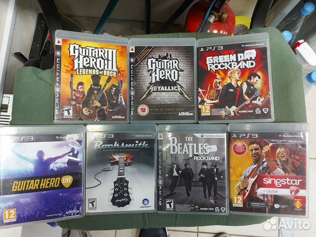 Guitar Hero,Aerosmith, VanHalen и д.р PS3