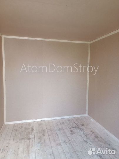 Вагончик бытовка строительная с установкой