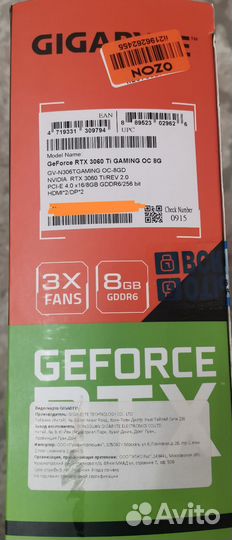 Видеокарта nvidia geforce rtx 3060 ti