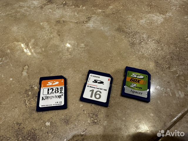 Карта памяти SD Kingston 128 mb Canon пустые
