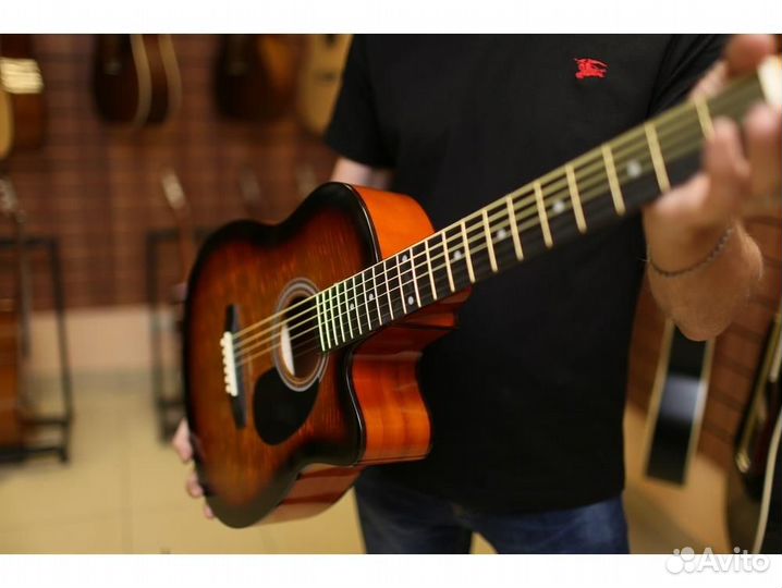 Homage LF-3800CT-SB с вырезом акустическая гитара