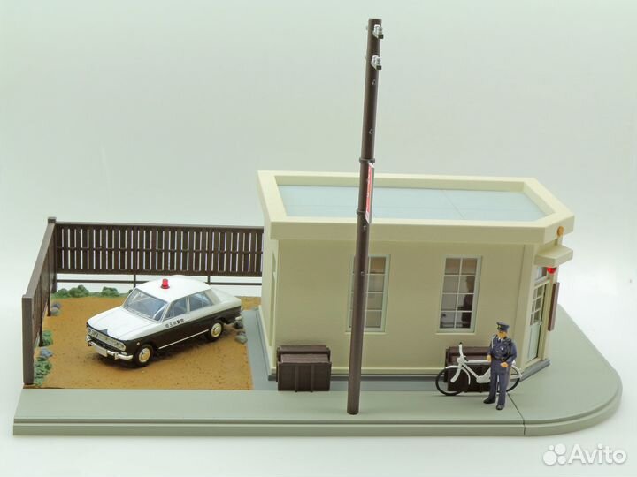 Редкая диорама Полицейский участок Tomytec 1/64