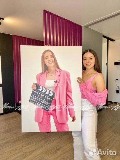 Портрет по фото на холсте на заказ для близких