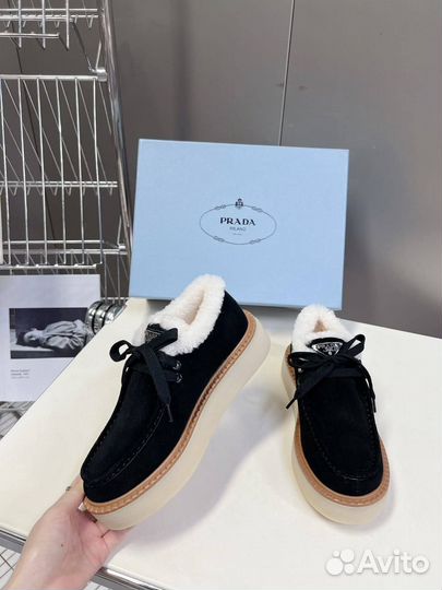 Ботинки женские зимние на меху Prada 36-41