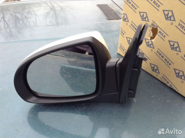 Picanto 08 Зеркало левое электрическое с подогревом грунтованное (Тайвань)