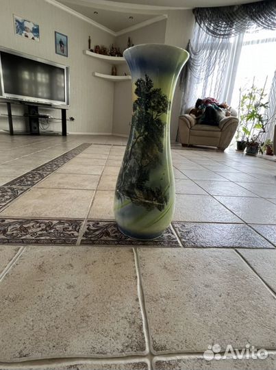 Ваза напольная глина