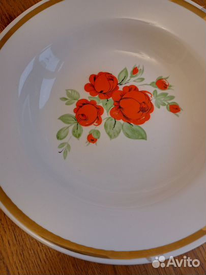 Глубокая тарелка СССР Дальневосточный фарфор.завод