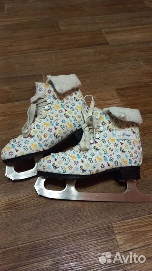 Коньки фигурные 32р (утеплённые)