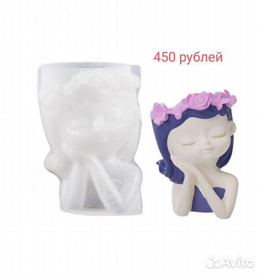 Силиконовые формы для гипса ваза