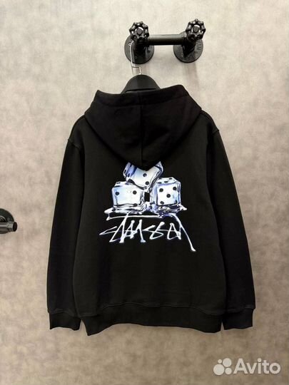 Худи Stussy Fuzzy Dice черное