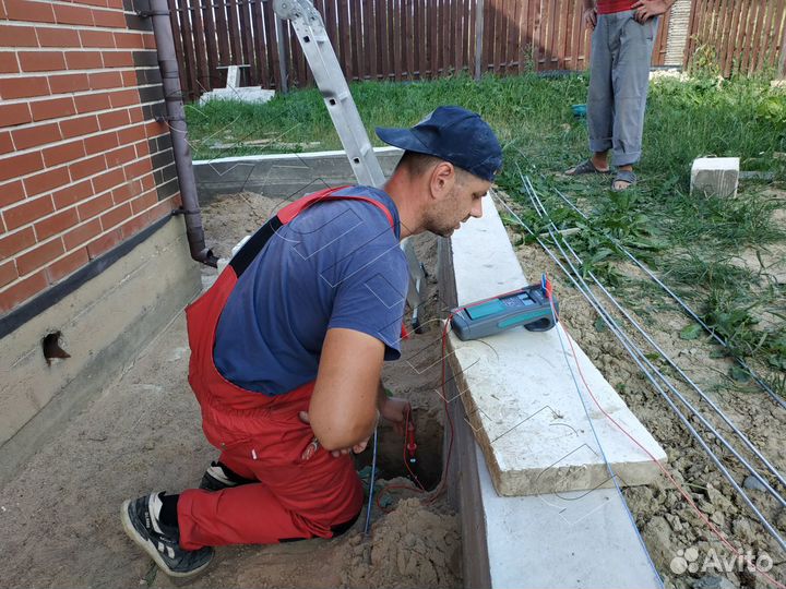 Установка заземления с замером