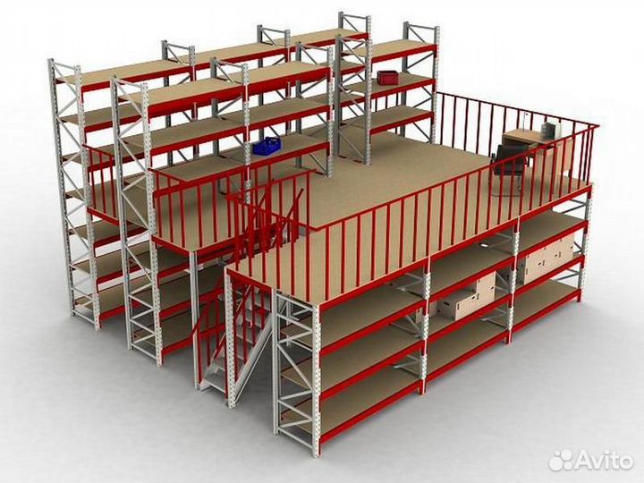 Мезонин на основе колонн