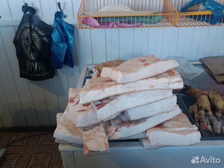 Свежее домашнее сало