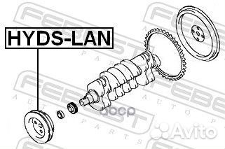 Шкив коленвала hyundai tucson (2004-2010) hyds-LAN