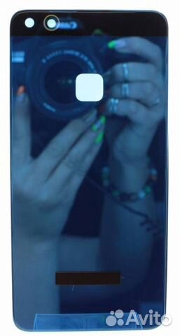 Задняя крышка для Huawei P10 Lite Синяя (со стекло