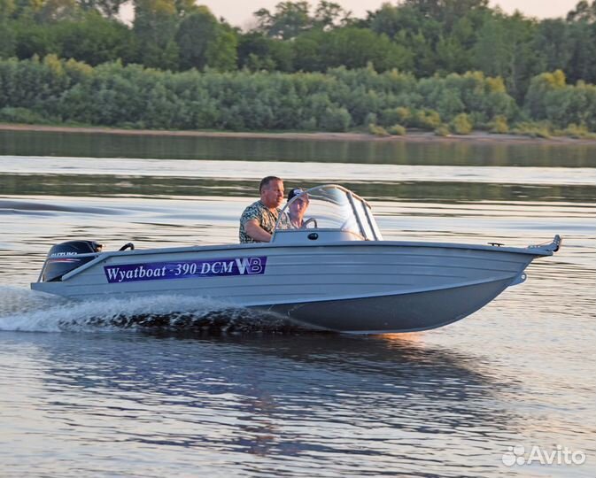 Новая алюминиевая моторная лодка Wyatboat 390 DCM