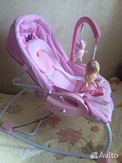 Детский шезлонг Caretero Rancho/розовый