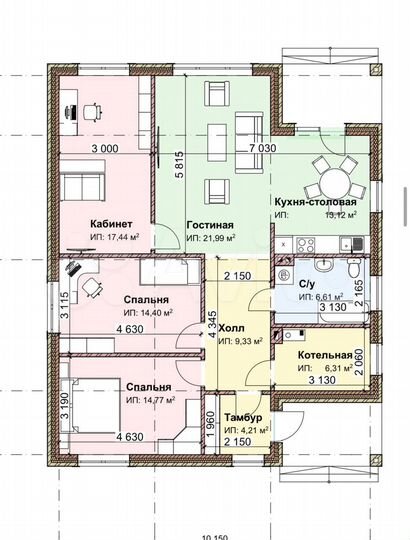 Дом 108,2 м² на участке 6 сот.