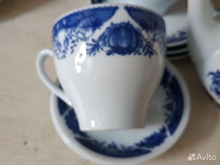 Сервиз kahla GDR, 19 предметов, на 6 персон