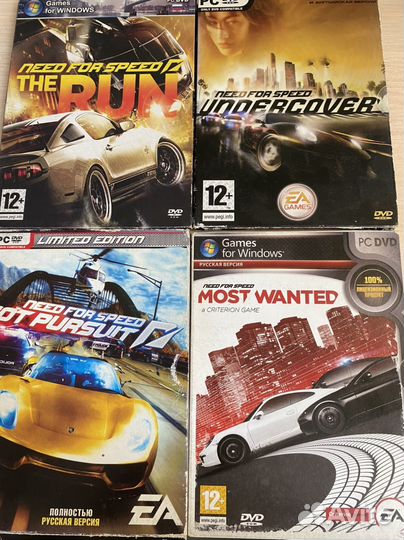Игры на дисках серии Need For Speed