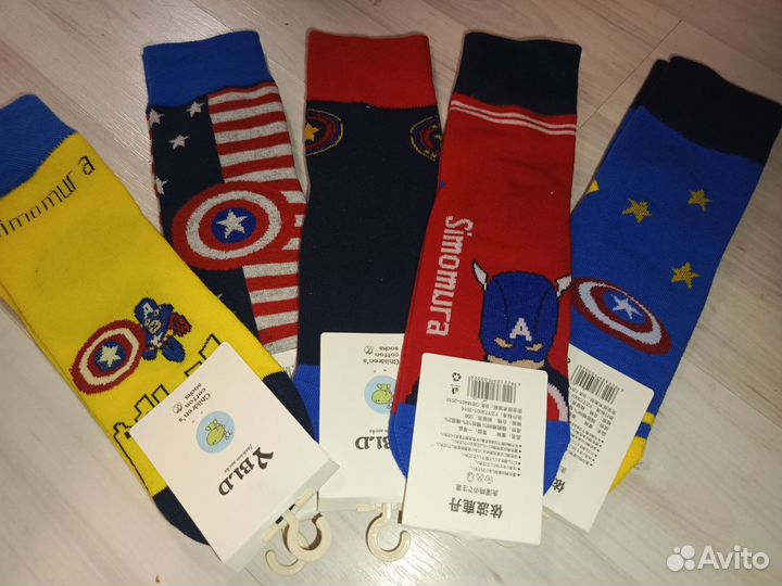 Носки детские 7-9 лет с суперменом. Новые