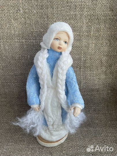 Ватные игрушки,дед мороз,снегурочка,ретро,ручная р