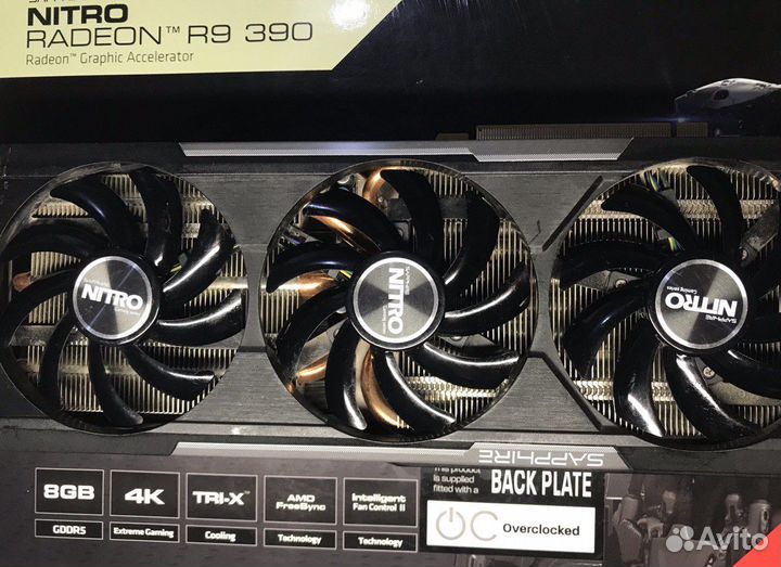 Видеокарта Radeon R9 390 Sapphire Nitro