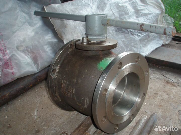 Кран шаровой фланцевый ду 150/10 из нерж. стали