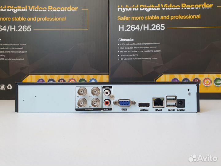 Видеорегистратор гибридный 4 канала 2 Мп