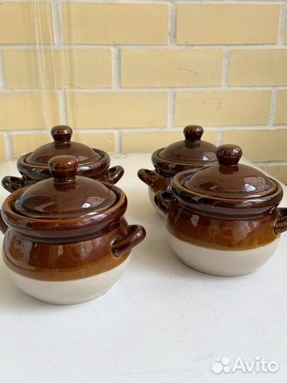 Горшок для запекания глиняный