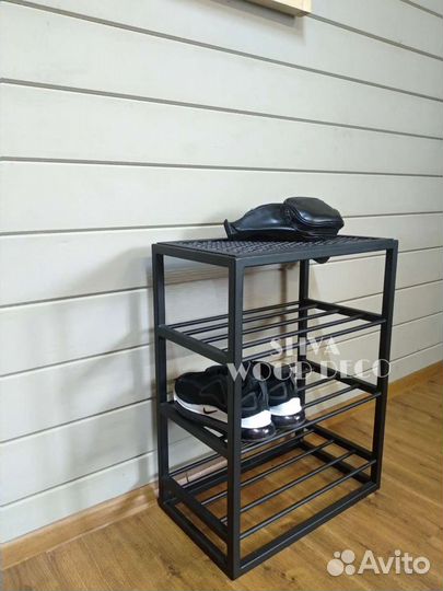 Обувница лофт с сеткой