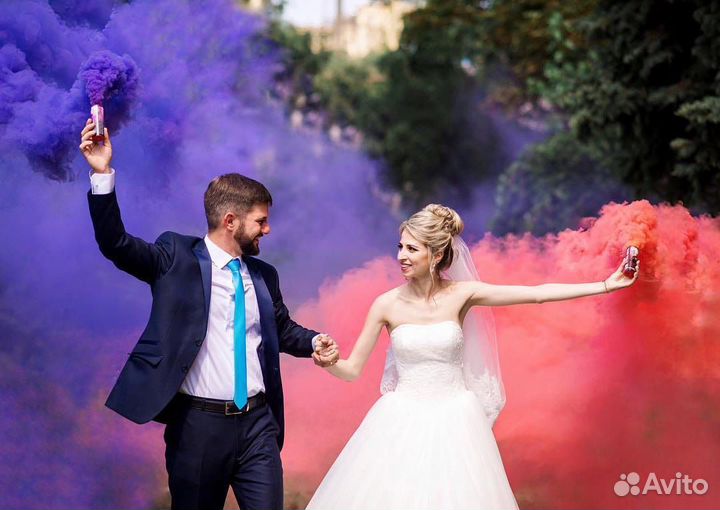 Цветной дым для фотосессии 60 секунд Happy Family