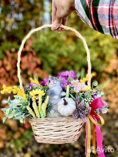 Интерьерная композиция в осенних тонах