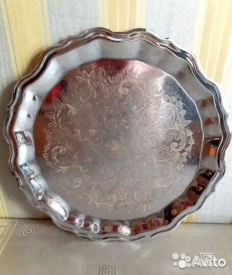 Поднос и чайник Кольчугино СССР