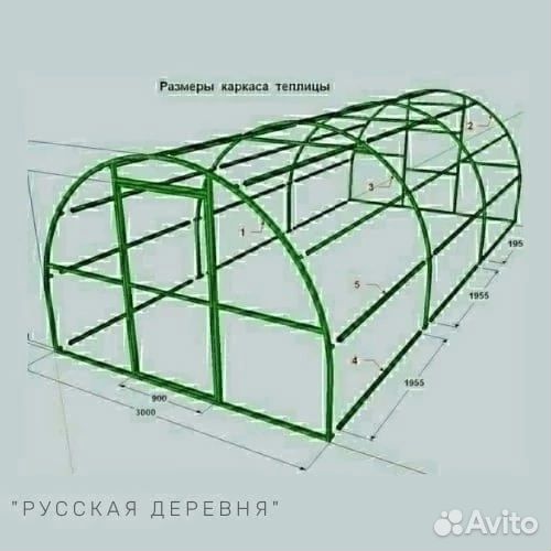 Каркас теплицы в Тосно