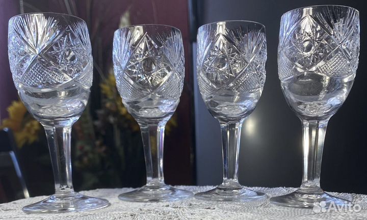 Рюмки,фужеры,вазы,хрустальные СССР
