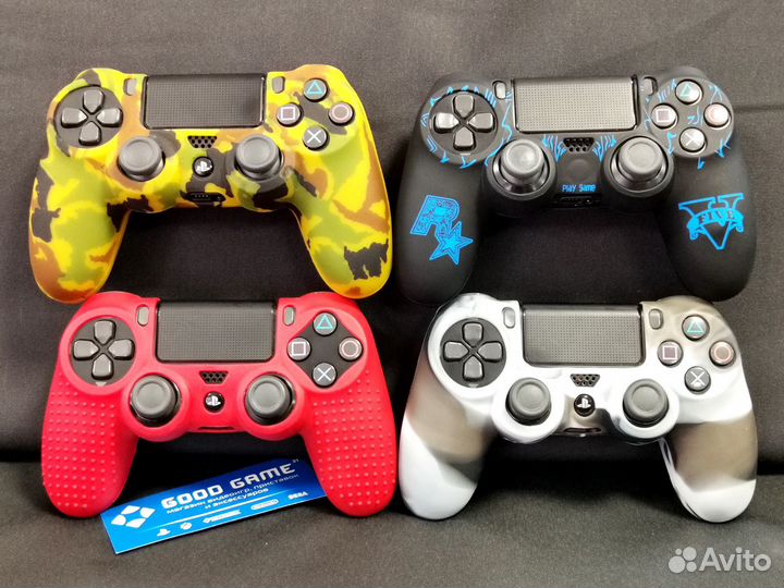 PS4. Силиконовый чехол для DualShock 4. Арт. 0427