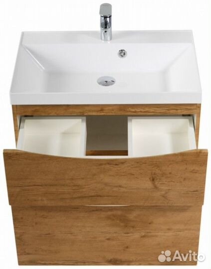 Тумба с раковиной BelBagno Marino-H60 60-BB600/450-LV-MR-AST Rovere Nature