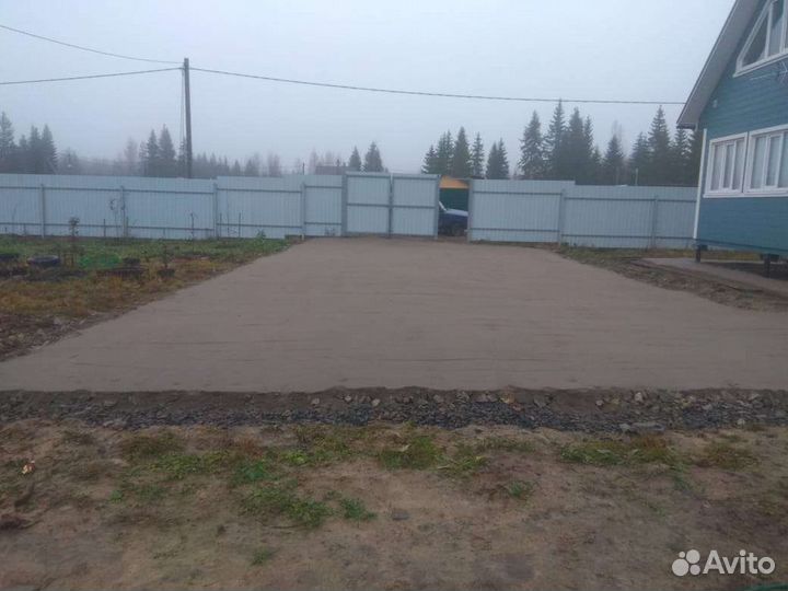 Благоустройство участка заезд