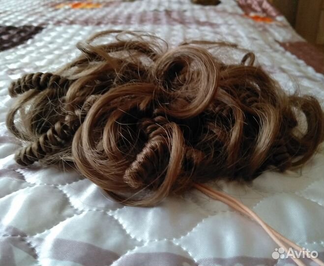 Шиньон из натуральных волос