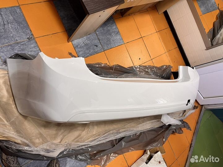 Задний бампер Chevrolet Cruze белый