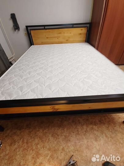 Кровать в стиле лофт, металлическая кровать