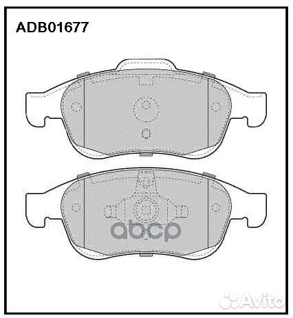 Колодки тормозные передние ADB01677 allied nippon