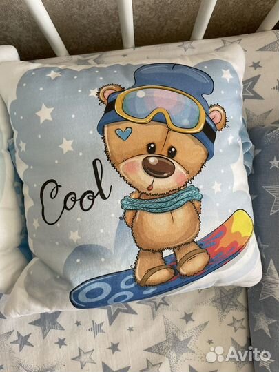 Бортики подушки в детскую кроватку