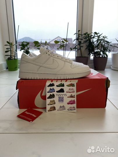 Nike dunk low triple white оригинал кроссы