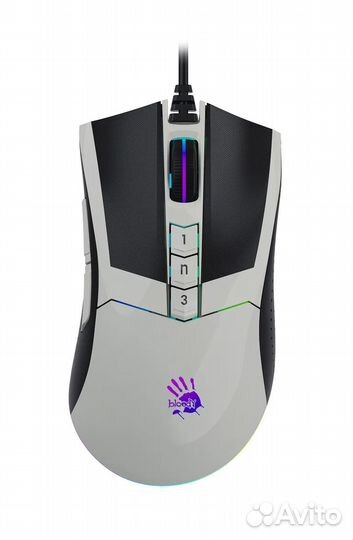 Игровая проводная мышь A4Tech Bloody W90 Max, белы