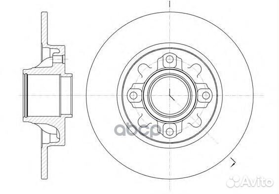 61060.00 диск тормозной задний Citroen C4/DS4