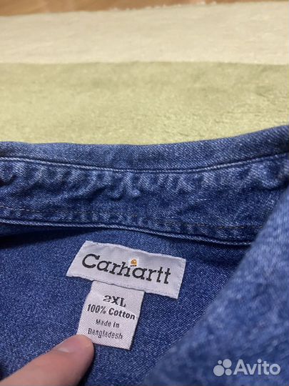 Джинсовая рубашка carhartt