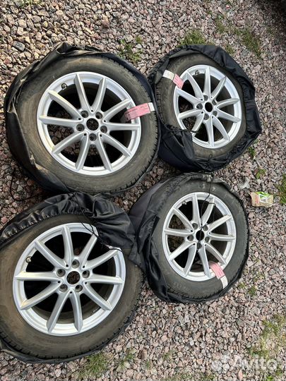 Диски R 17 в сборе на зиме для BMW